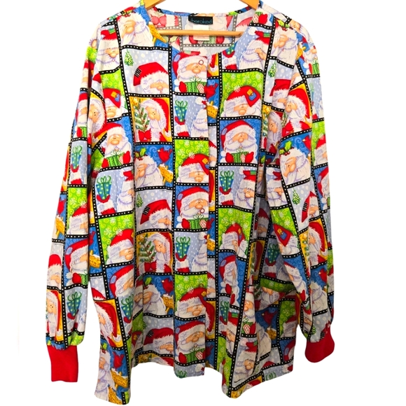 Cherokee Other - Cherokee Santa Claus Scrub Jacket Size 2xl